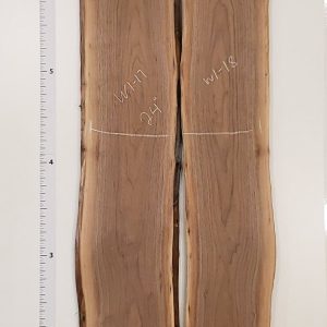 Walnut 1" Thick and Planed, Price is per bookmatched set W1-17/18