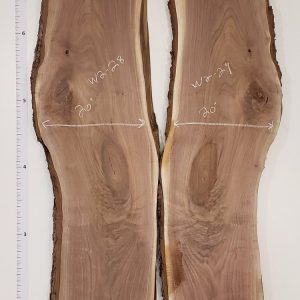 Walnut 2" Thick and Planed, Price per bookmatched set W2-28/29