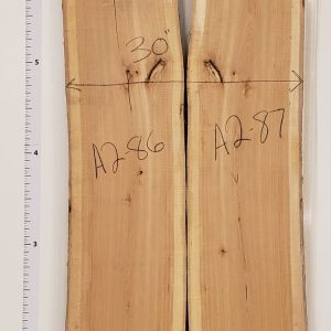Ash 2" Thick and Planed, Price is per bookmatched set A2-86/87