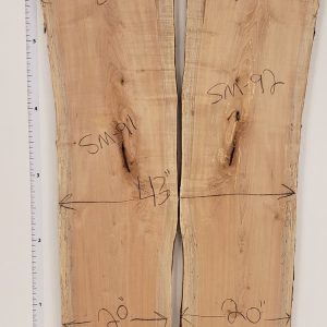 Soft Maple 2" Thick and Planed, Price is per bookmatched set SM2-91/92