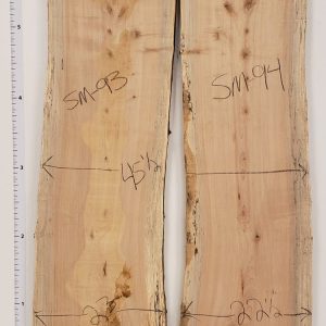 Soft Maple 2" Thick and Planed, Price is per bookmatched set SM2-93/94